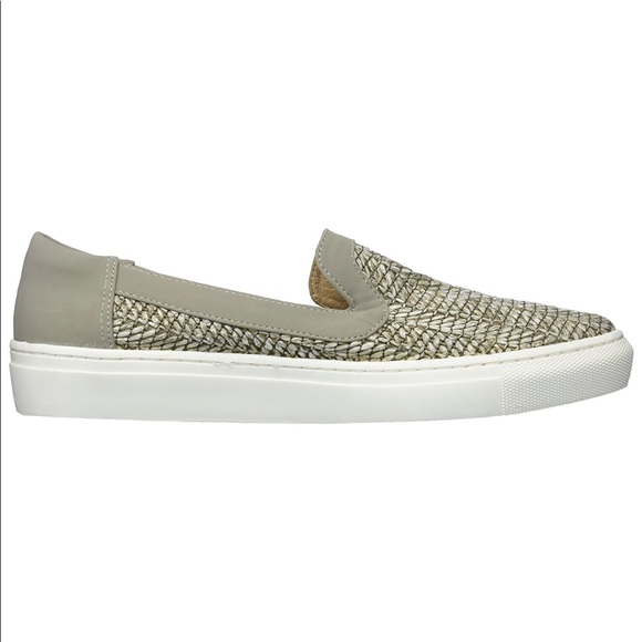 Taupe Leona Woven Fabric SlipOn Espadrille Sneaker - Picture 2 of 5